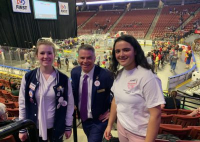 Student Ambassadors at the 2020 First Robotics Competition